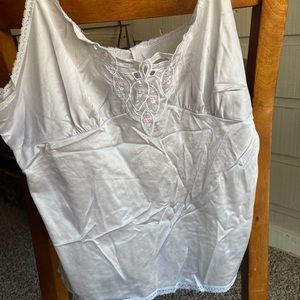 Super lightweight white cami